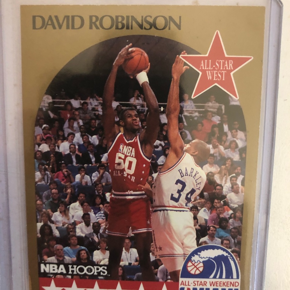DAVID ROBINSON NBA HOOPS ROOKIE AND ALLSTAR ROOKIE IN MINT CONDITION. - Picture 4 of 4